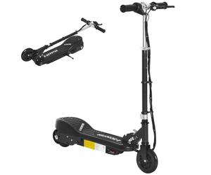 HOMCOM Patinete Eléctrico Niño 7-14 Años E-Scooter Plegable Manillar Ajustable 12km/h Batería Recargable 12V Monopatín 120W 50kg Negro Aosom España