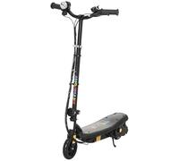 HOMCOM Patinete Eléctrico para Niños de 7-14 Años Plegable Faro Negro