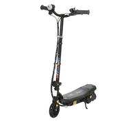 HOMCOM Patinete Eléctrico para Niños de 7-14 Años, Plegable, Patín Eléctrico, MAX. 12 km/h, Motor 120 W, Autonomía Máxima 10 km, con Manillar Ajustable en Altura, Faro LED y Freno, Negro