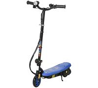 HOMCOM Patinete Eléctrico para Niños de 7-14 Años, Plegable, Patín Eléctrico, MAX. 12 km/h, Motor 120 W, Autonomía Máxima 10 km, con Manillar Ajustable en Altura, Faro LED y Freno, Azul