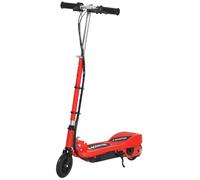 HOMCOM Patinete Eléctrico para Niños de +7 Años Scooter Plegable con Altura Ajustable Batería Recargable 24V Velocidad hasta 12 km/h y Freno Carga 50 kg 74x36x82,5-92,5 cm Rojo Rojo