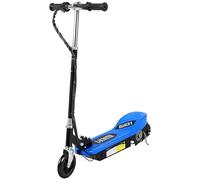 HOMCOM Patinete Eléctrico Plegable para Adolescentes 78x37x87-95cm | Velocidad de 10 km/h, Manillar Ajustable en Altura, Frenos, Carga Máx. 50 kg