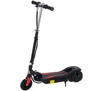 HOMCOM Patinete Eléctrico Plegable para Niños de 7-14 Años Máx. 50 kg Scooter con Velocidad MAX. 12 km/h Altura Ajustable Interruptor de Arranque y Frenos 75x36x82-93 cm Negro