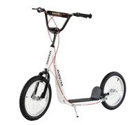 Homcom Patinete Infantil con Neumáticos Inflables Blanco