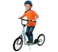 HOMCOM Patinete para Niños +5 Años 139x58x90-96 cm Azul Claro