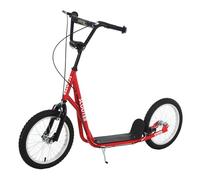 HOMCOM Scooter Patinete para Niños +5Años y Adolescentes Manillar Ajustable en Altura 2 Neumáticos de Caucho Inflable con Doble Freno Aosom España