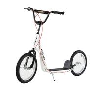 Homcom - Patinete Ajustable Para Niños Blanco HomCom