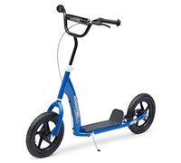 HOMCOM Patinete para Niños de 5-12 Años Scooter 120x52x80-88 cm Azul
