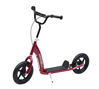 HOMCOM Patinete para Niños de 5-12 Años Scooter 120x52x80-88 cm Rojo