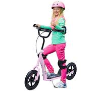 HOMCOM Patinete para Niños de 5-12 Años Scooter 120x52x80-88 cm Rosa