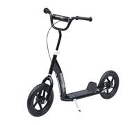 HOMCOM Patinete para Niños de 5-12 Años Scooter de 2 Ruedas Grandes de 12 Pulgadas con Freno y Manillar Ajustable Carga Máx. 50 kg Aosom España