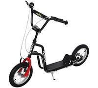 HOMCOM Patinete para Niños Manillar Ajustable 120x58x75-80 cm Negro