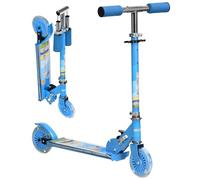 HOMCOM Patinete para Niños Plegable Altura Ajustable 65-78cm 3-7 Años Azul