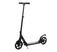 HOMCOM Patinete Plegable Altura Ajustable para Adultos y Niños (más de 14 años) Grandes Ruedas Ø200 mm Aluminio Carga 100kg Aosom España