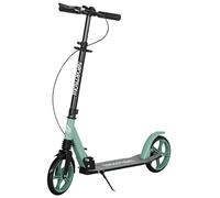 HOMCOM Patinete Plegable para Adultos 91,5x36,5x91-104 cm Verde