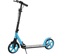 HOMCOM Patinete Plegable para Adultos y Niños de +14 Años Scooter con Manillar Ajustable 91,5x36,5x91-104 cm Azul