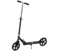 HOMCOM Patinete Plegable para 7-14 Años con Freno 88x37x75-100 cm Negro | Scooter Infantil, Manillar Ajustable en Altura de 4 Niveles