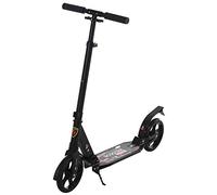 HOMCOM Patinete Plegable Scooter con Manillar Altura Ajustable con Freno