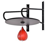 HOMCOM Pera de Boxeo Soporte de Pared Punching Ball 60x73x80 cm Rojo/Negro
