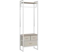 Homcom Perchero de Ropa 58.5x30x178 cm Madera Natural