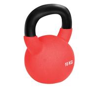 HOMCOM Pesa Rusa de 10 kg de Hierro Fundido con Revestimiento de Neopreno Rojo para Entrenamiento de Fuerza y Musculación Aosom España