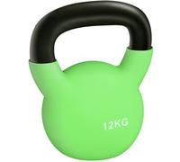 HOMCOM Pesa Rusa 12kg de Hierro Fundido Kettlebell para Entrenamiento de Fuerza Green
