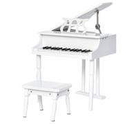 Homcom Piano de Cola Infantil 30 Teclas con Atril Taburete