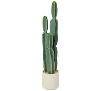 HOMCOM Planta artificial Cactus grande 111 cm planta artificial en maceta para oficina salón Aosom España