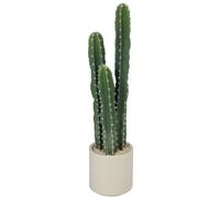 HOMCOM Planta artificial Cactus grande 95 cm con maceta de aspecto real para hogar, oficina, verde Aosom España