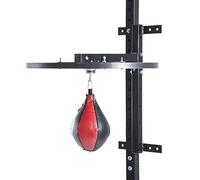 HOMCOM Plataforma de Boxeo con Speedball Φ21 cm, Pelota de Boxeo para Entrenamiento de Artes Marciales, Madera y Acero.