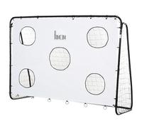 HOMCOM Portería de Fútbol para Niños con Lona de Precisión y Puntería para Entrenamiento y Perfeccionamiento 240x88x174 cm Blanco