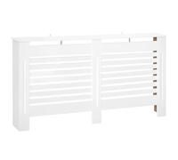 HOMCOM - Protector de radiador con estante, protector de radiador moderno, funda de radiador de MDF, 172 x 19 x 81 cm, color blanco