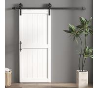 HOMCOM Puerta Corredera Puerta Interior Estilo Industrial, 81.3x213.4cm, Madera Aosom España