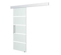 HOMCOM Puerta Corrediza de Vidrio Puerta Corredera Deslizante de Cristal Seguridad 77,5x205 cm Aosom España