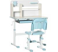 Homcom Pupitre infantil 80x52x109 cm azul