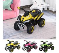 HOMCOM Quad Correpasillo Cuatrimoto para Niños Mayores de 18 Meses con Luces y Música Diseño Novedoso Soporta hasta 20 kg 67,5x38x44 cm Aosom España