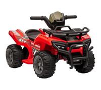 HOMCOM Quad Buggy Coche Eléctrico Niño Quad Eléctrico 18-36 Meses 6V 2Km/h Máx. Rojo