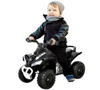 HOMCOM Quad Correpasillos Coche Correpasillos ATV para Niños de 18-36 Meses con Función de Luces y Música, 4 Ruedas, Soporta hasta 20 kg 67,5x38x44 cm Negro