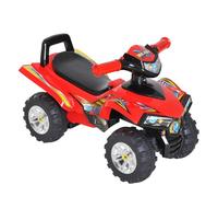 HOMCOM Quad Correpasillos Infantil Coche sin Pedales para Bebé Juguete Andador Estilo Carrera con Bocina Música Luces 60x38x42cm Aosom España