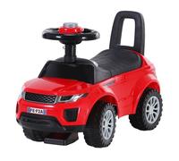 HOMCOM Quad Correpasillos Niño Coche sin Pedales para Bebé Juguete Andador Estilo Carrera con Orador 62x28x41,5cm Rojo Aosom España