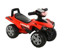 HOMCOM Quad Correpasillos para Niños Mayores de 18-36 Meses Coche Cuatrimoto con Funciones de Luces Bocina y Espacio Secreto de Almacenaje 60x31x42 cm Rojo