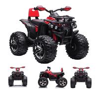 HOMCOM Quad Eléctrico Niño 4x4 Buggy 12V 8km/h LED Sonido Asiento Respaldo