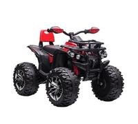 HOMCOM Quad Eléctrico para Niños 12V con 2 Motores para 3-5 Años Rojo