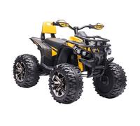 Homcom - Quad eléctrico 12V amarillo