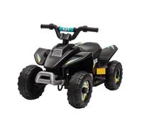 HOMCOM Quad Eléctrico para Niños 18-36 Meses con 6V 72x40x45,5 cm Negro