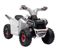 HOMCOM Quad Eléctrico para Niños 6V, Quad para Niños de 18-36 Meses Blanco