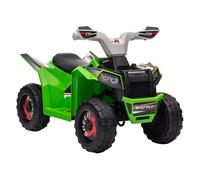 HOMCOM Quad Eléctrico para Niños 6V, Quad para Niños de 18-36 Meses con Avance y Retroceso, Velocidad de 2,5 km/h, Verde