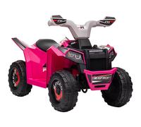 Quad Eléctrico Para Niños De 18-36 Meses Rosa Homcom
