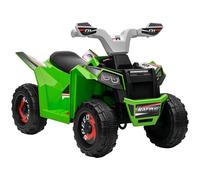 Homcom Quad Eléctrico Para Niños De 18-36 Meses 70x41,5x48,5 Cm Verde