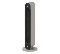 HOMCOM Radiador Eléctrico Bajo Consumo 2000 W PTC 20-25 m² Plata y Negro | Calefactor Eléctrico de Torre, Mando a Distancia, Pantalla LED, Temporizador de 12H, Termostato, 3 Modos, Oscilación